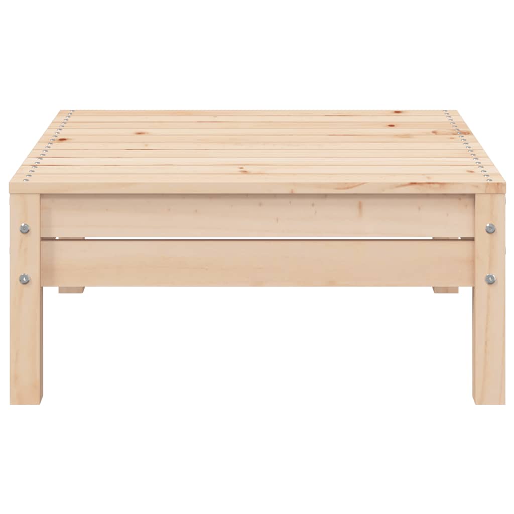 3-tlg. Garten-Lounge-Set mit Grauen Kissen Kiefer Massivholz
