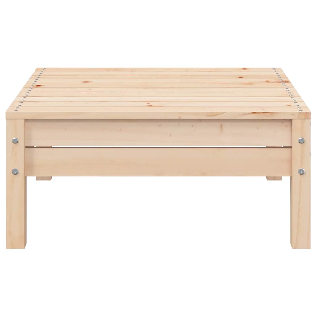 3-tlg. Garten-Lounge-Set mit Kissen in Creme Massivholz Kiefer
