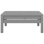 3-tlg. Garten-Lounge-Set Grau Kiefer Massivholz