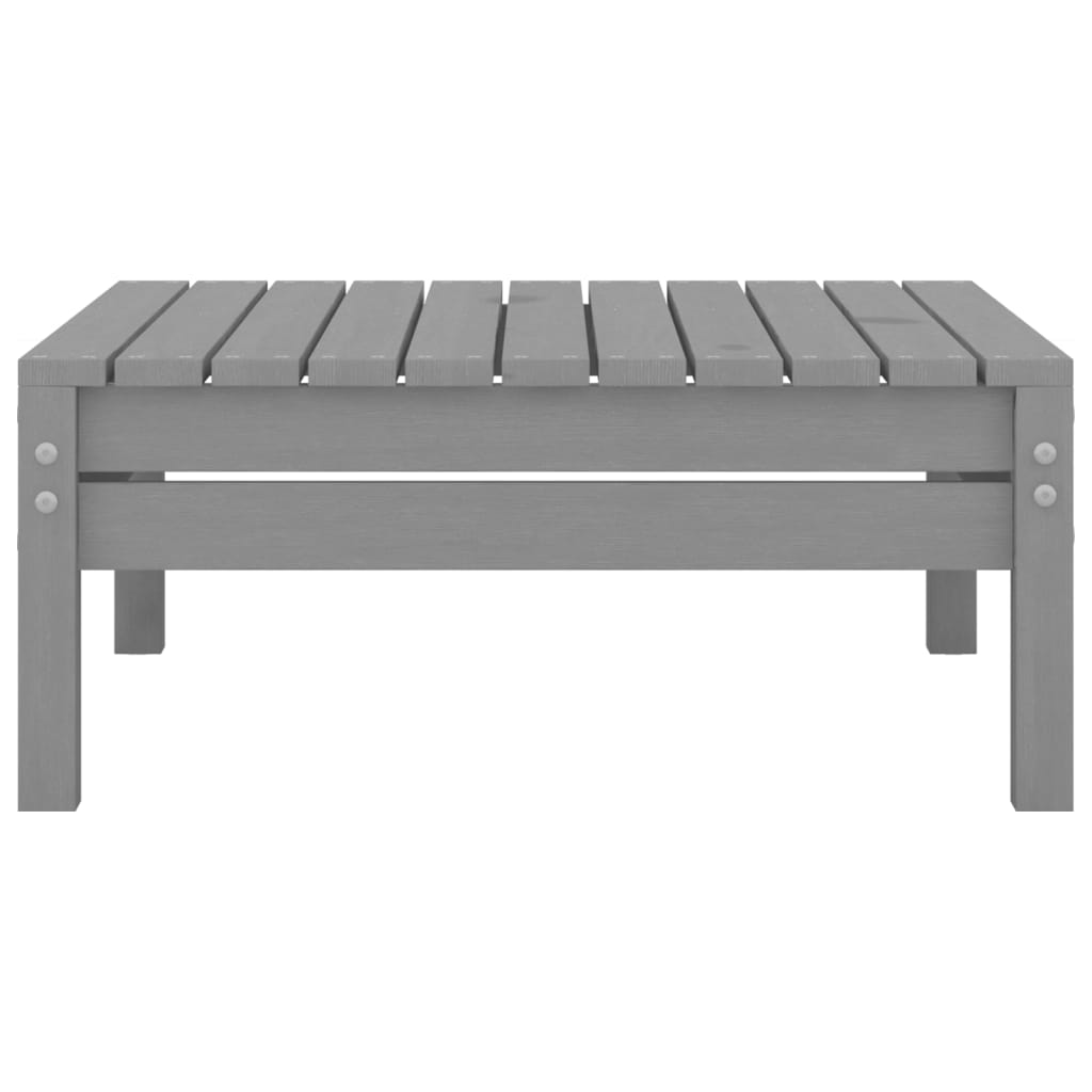 3-tlg. Garten-Lounge-Set Grau Kiefer Massivholz