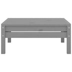 5-tlg. Garten-Lounge-Set Grau Kiefer Massivholz