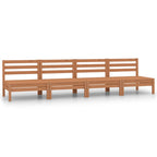 4-tlg. Garten-Lounge-Set Honigbraun Massivholz Kiefer