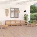 6-tlg. Garten-Lounge-Set Kiefer Massivholz
