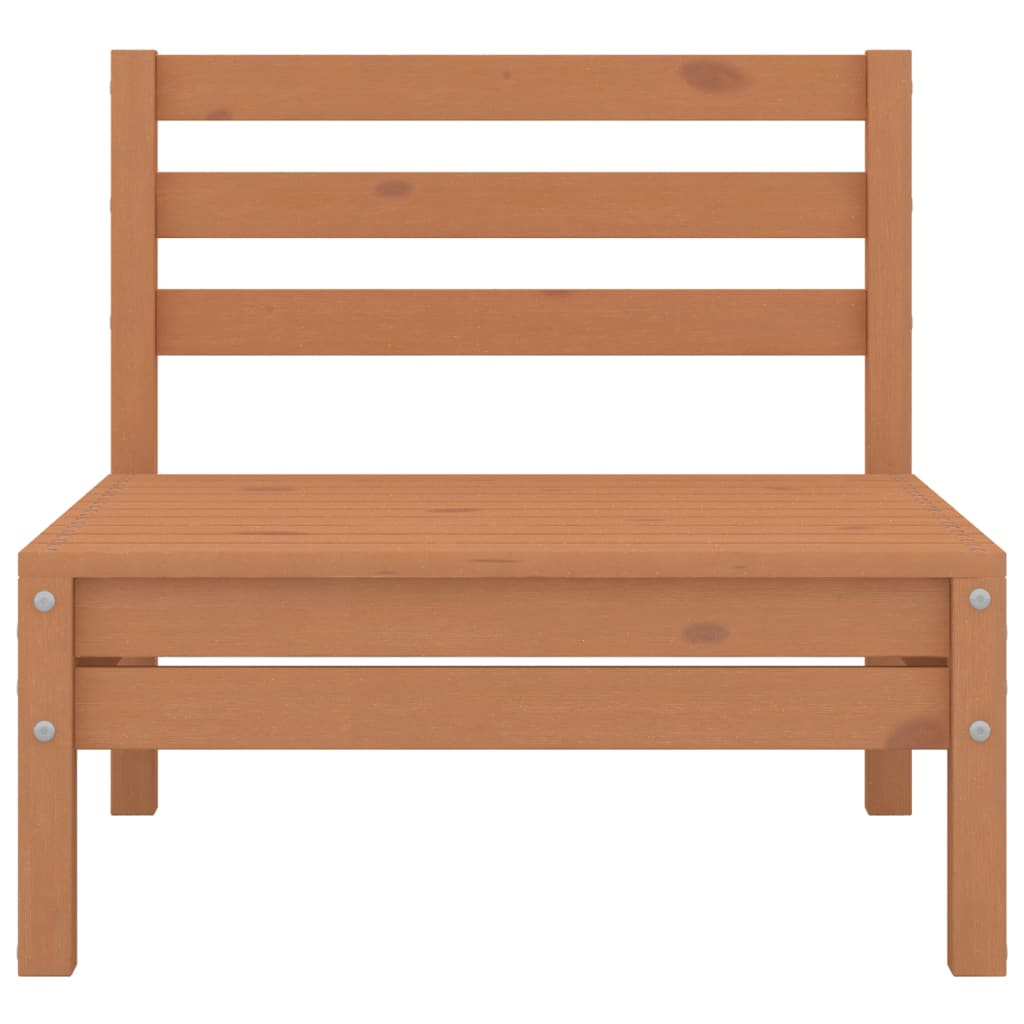 6-tlg. Garten-Lounge-Set Honigbraun Massivholz Kiefer
