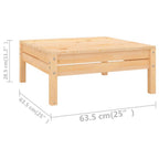 7-tlg. Garten-Lounge-Set Massivholz Kiefer