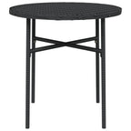 Beistelltisch Schwarz 45 cm Poly Rattan