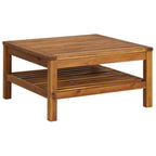 6-tlg. Garten-Lounge-Set mit Creme Kissen Massivholz Akazie