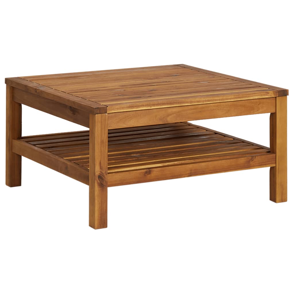 8-tlg. Garten-Lounge-Set mit Creme Kissen Massivholz Akazie