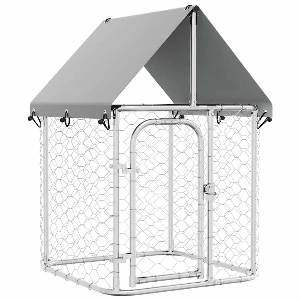Outdoor-Hundezwinger mit Dach 100x100x150 cm