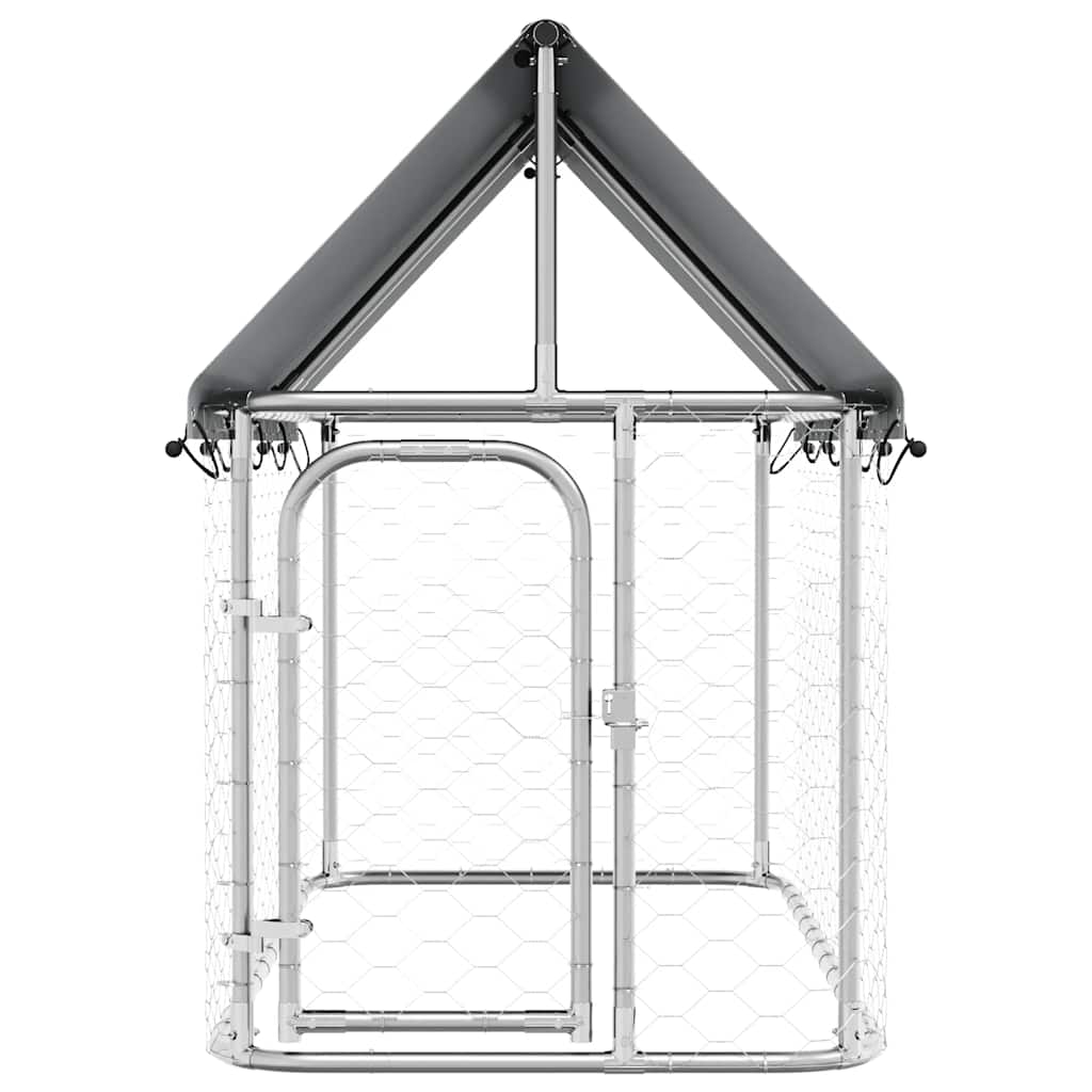 Outdoor-Hundezwinger mit Dach 200x100x150 cm