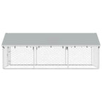 Outdoor-Hundezwinger mit Dach 400x200x150 cm