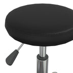 Massagehocker Kunstleder Schwarz