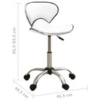 Bürostuhl Weiß Kunstleder