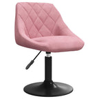 Esszimmerstühle 4 Stk. Drehbar Rosa Samt