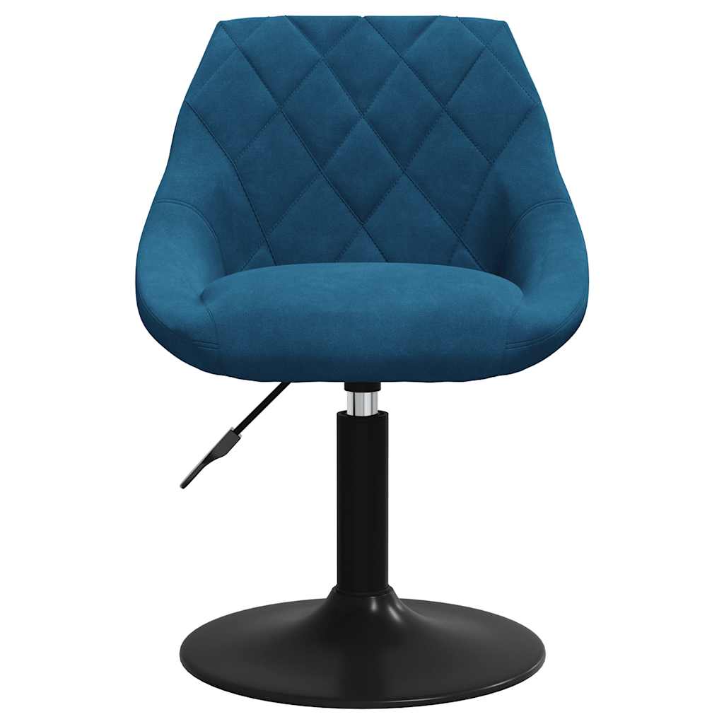 Esszimmerstuhl Blau Samt