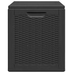 Garten-Aufbewahrungsbox 90 L Schwarz PP Rattan