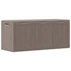Garten-Aufbewahrungsbox 270 L Braun PP-Holzoptik