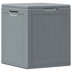 Garten-Aufbewahrungsbox 90 L Grau PP-Holzoptik