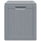 Garten-Aufbewahrungsbox 90 L Grau PP-Holzoptik