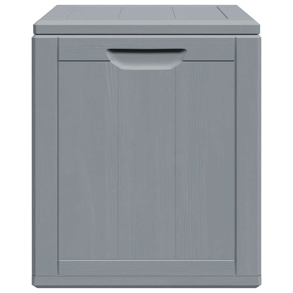Garten-Aufbewahrungsbox 90 L Grau PP-Holzoptik