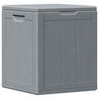 Garten-Aufbewahrungsbox 90 L Grau PP-Holzoptik
