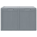 Garten-Aufbewahrungsbox 180 L Grau PP-Holzoptik