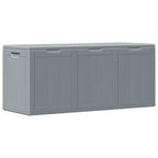 Garten-Aufbewahrungsbox 270 L Grau PP-Holzoptik
