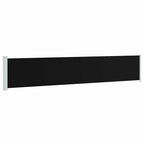 Seitenmarkise Ausziehbar 117x600 cm Schwarz
