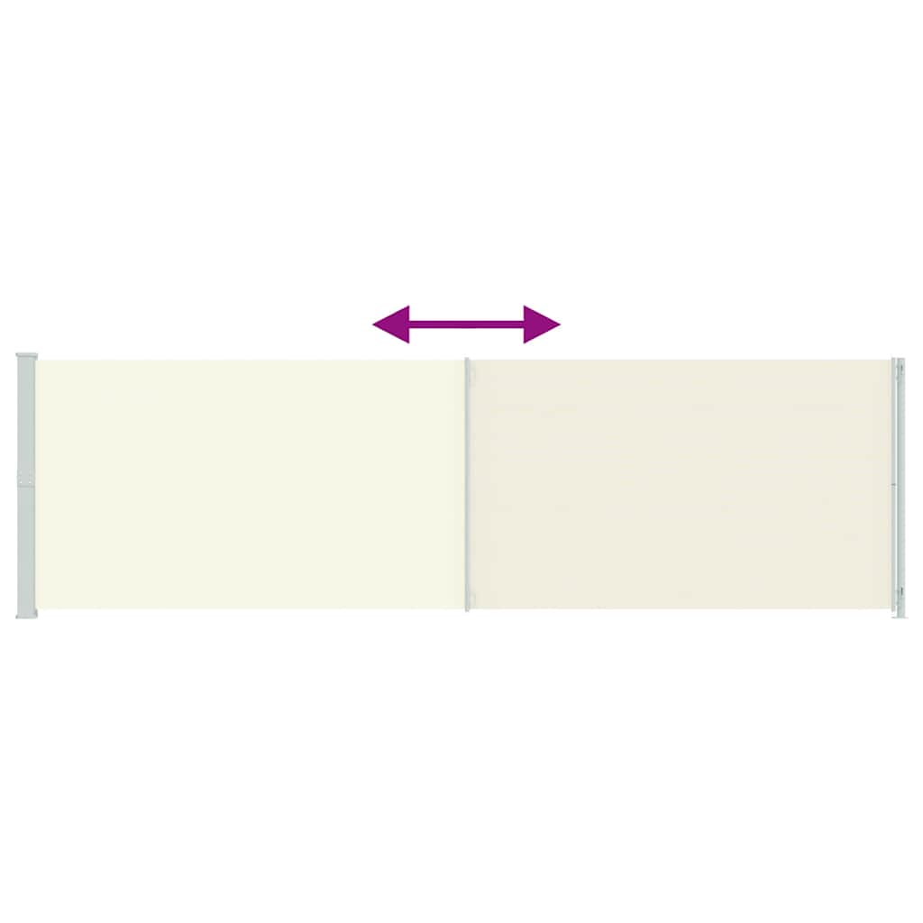 Seitenmarkise Ausziehbar 180x600 cm Creme
