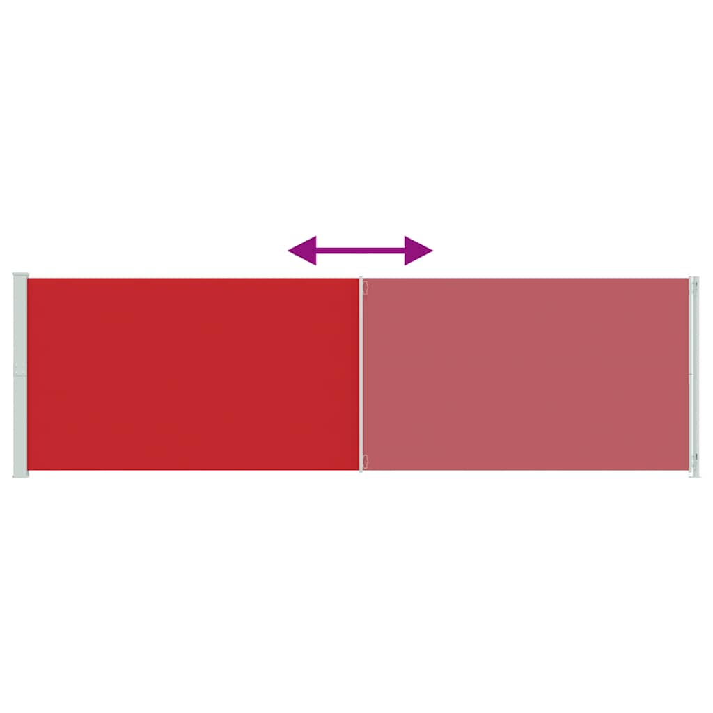 Seitenmarkise Ausziehbar 180x600 cm Rot