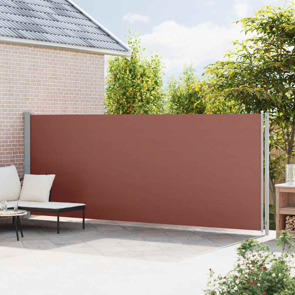 Seitenmarkise Ausziehbar 180x600 cm Braun