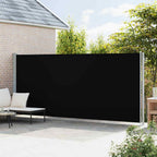 Seitenmarkise Ausziehbar 200x600 cm Schwarz