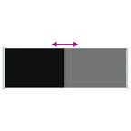 Seitenmarkise Ausziehbar 200x600 cm Schwarz