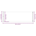 Seitenmarkise Ausziehbar 200x600 cm Creme