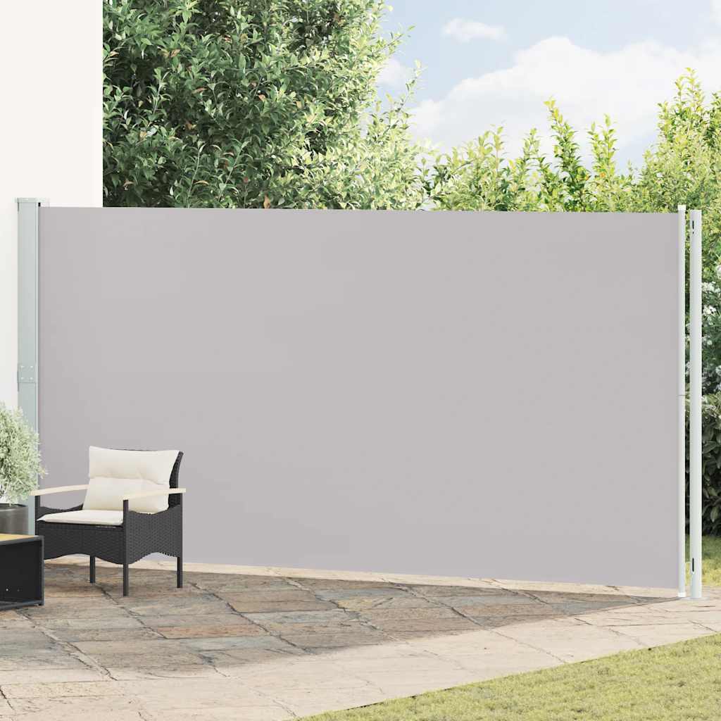 Seitenmarkise Ausziehbar 200x600 cm Grau