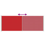 Seitenmarkise Ausziehbar 220x600 cm Rot