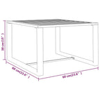 3-tlg. Garten-Sofagarnitur mit Kissen Aluminium Anthrazit