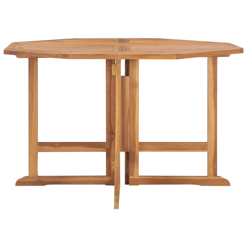 Garten-Esstisch Klappbar 110x110x75 cm Massivholz Teak