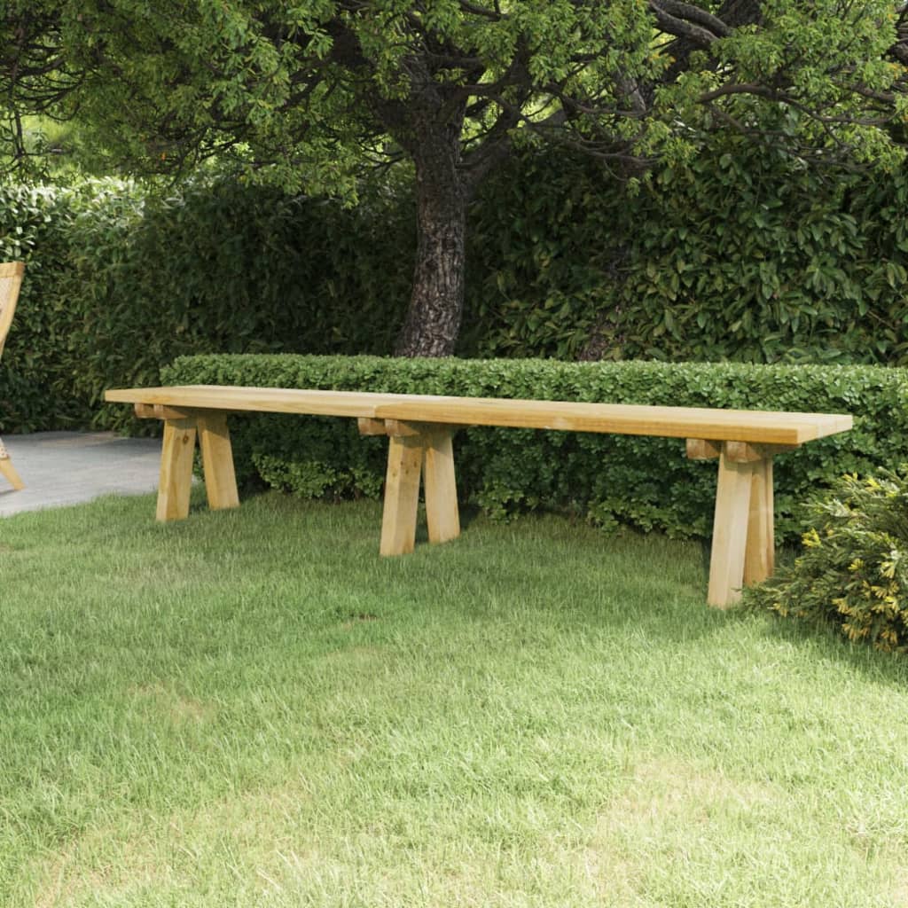 Gartenbank 220 cm Massivholz Kiefer Imprägniert