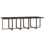15-tlg. Garten-Essgruppe mit Kissen Poly Rattan Braun