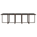 15-tlg. Garten-Essgruppe mit Kissen Poly Rattan Braun