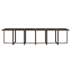 13-tlg. Garten-Essgruppe mit Kissen Poly Rattan Braun