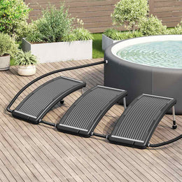 vidaXL Gebogene Solar-Heizpaneele für Pool 3 Stk. 110x65 cm