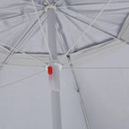 Strandschirm mit Seitenteilen Sandfarbe 215 cm