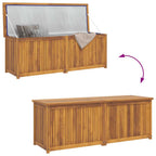 Gartenbox 150x50x55 cm Massivholz Teak