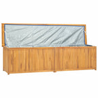 Gartenbox 200x50x55 cm Massivholz Teak