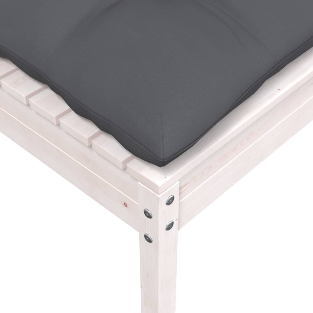7-tlg. Garten-Lounge-Set mit Kissen Kiefer Massivholz