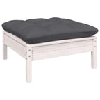 3-tlg. Garten-Lounge-Set mit Kissen Massivholz Kiefer