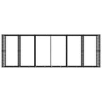 Outdoor-Hundezwinger Stahl 11,06 m²
