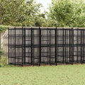 Outdoor-Hundezwinger Stahl 12,9 m²